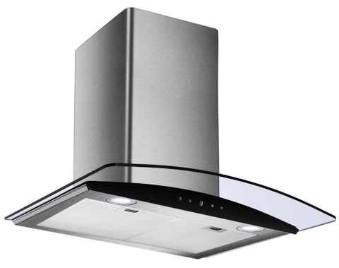 Máy hút khói, hút mùi  kính cong Binova BI-56-GT-07