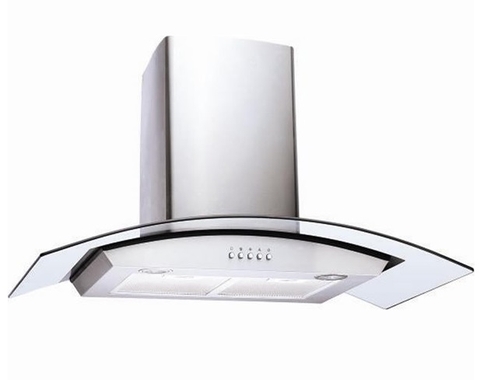 Máy hút khói, hút mùi kính cong Binova BI-76-ISO-09