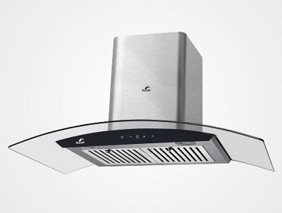 Máy hút khói, hút mùi kính cong Bauer BC 90ECO