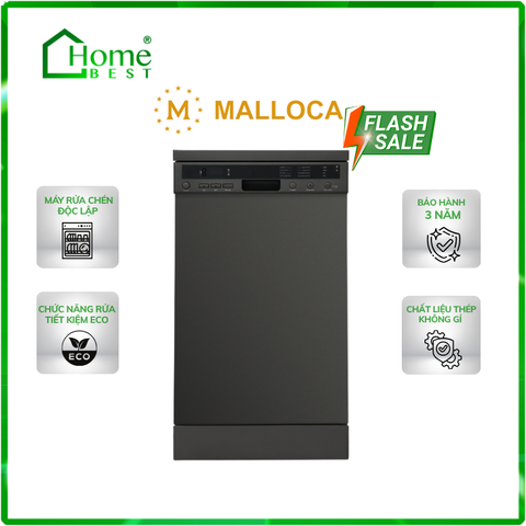 Máy rửa chén bát độc lập Malloca MDW10-BS08FS