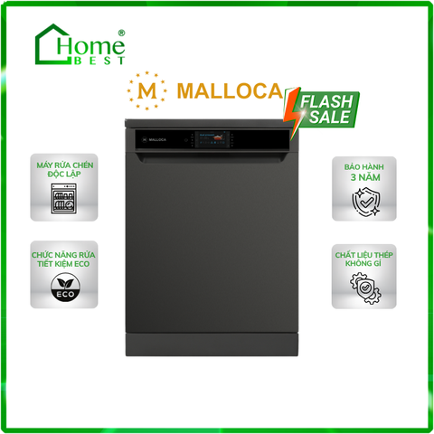 Máy rửa chén bát độc lập Malloca MDW14-BS10TFT