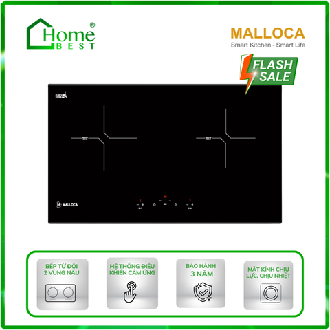 Bếp từ đôi Malloca MH-02I N