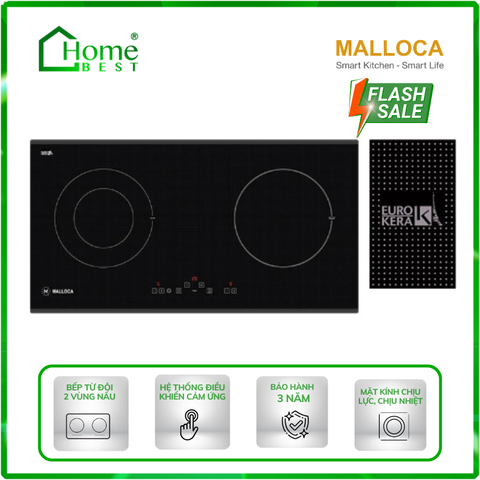 Bếp từ kết hợp hồng ngoại Malloca MH-02IR PG