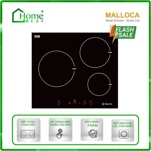 Bếp từ 3 vùng nấu Malloca MH-03I