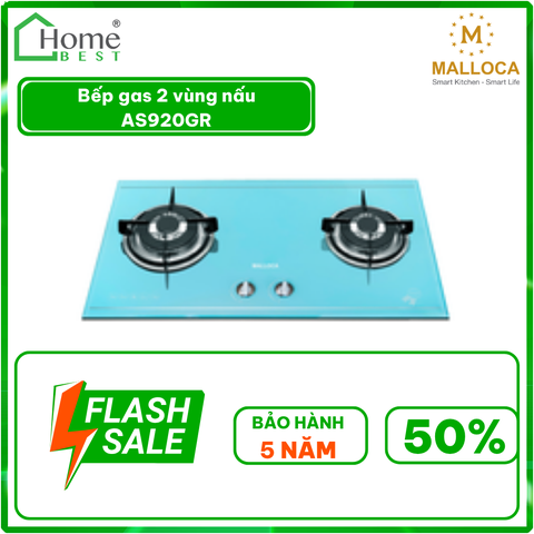 Bếp gas 2 vùng nấu AS920GR