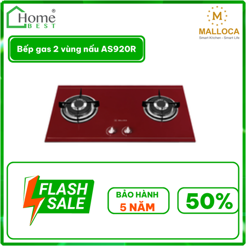 Bếp gas 2 vùng nấu AS920R