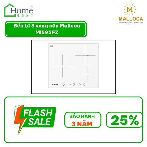 Bếp từ 3 vùng nấu MI593W