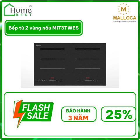 Bếp từ 2 vùng nấu MI73TWES