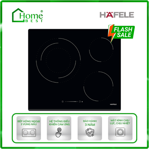 Bếp điện hồng ngoại 3 vùng nấu Hafele HC-R603D