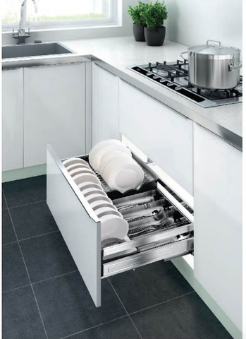 Kệ chén dĩa bản bắt mặt hộc inox 304 Higold 303301