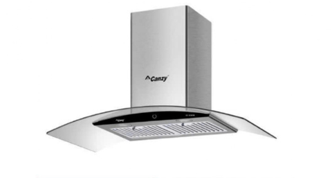 Máy hút khói, hút mùi kính cong Canzy CZ KC3870B ( điều khiển cảm ứng vẫy tay )