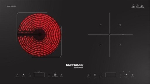Bếp điện từ kết hợp hồng ngoại Sunhouse SHB9100