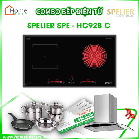 (Combo) Bếp điện từ kết hợp hồng ngoại Spelier SPE- HC928C