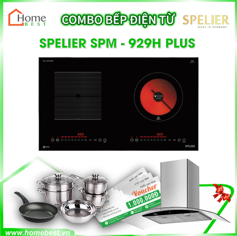(Combo) Bếp từ kết hợp hồng ngoại Spelier SPM 929H