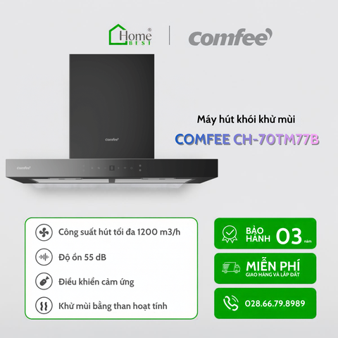 Máy hút khói, hút mùi chữ T COMFEE CH-70TM77B