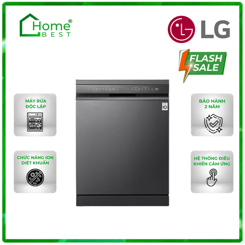Máy rửa chén độc lập LG LDT14BLA4 TrueSteam màu đen