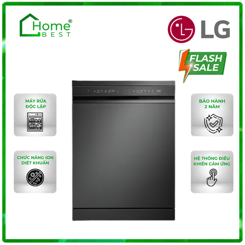 Máy rửa bát LG QuadWash màu đen LDN14BLA5