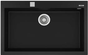 Chậu rửa đá 1 hộc Teka FORSQUARE 72.40 TG (BLACK)