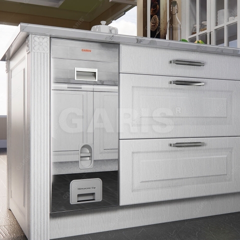 Thùng gạo mặt gương 1 khoang kính trắng Garis GR06.30