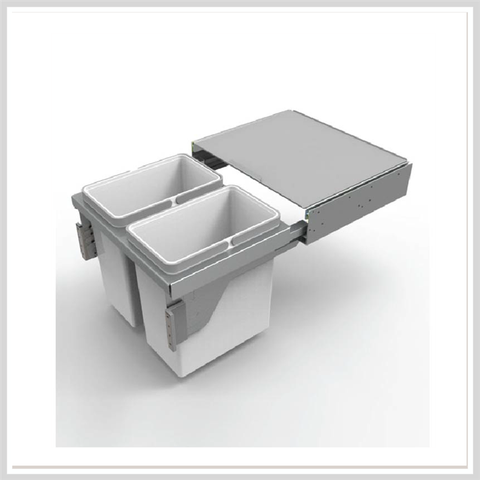 Thùng rác 2 ngăn inox Higold 306083