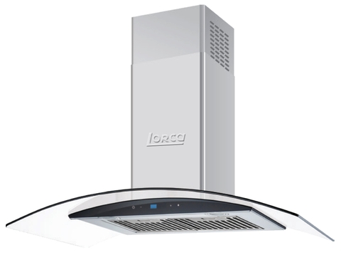 Máy hút khói, hút mùi kính cong Lorca TA - 2001C - 90cm