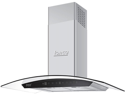Máy hút khói, hút mùi kính cong Lorca TA - 2001E - 90cm