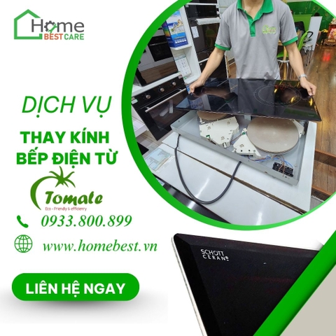 Thay mặt kính bếp điện từ Tomate