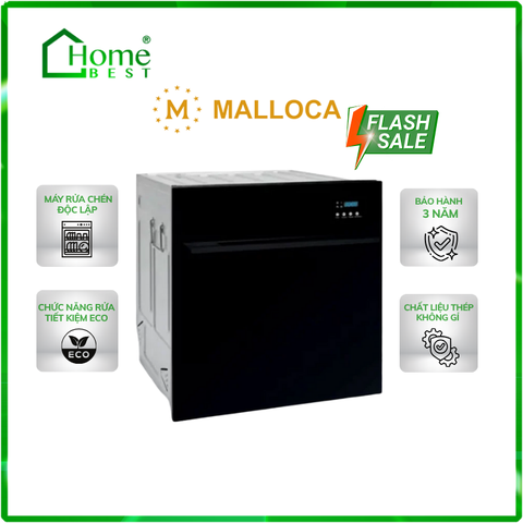 Máy rửa chén bát âm tủ Malloca WQP6-87CP