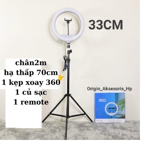 Đèn Led Livestream Full Phụ Kiện, Gồm Chân Đèn Và Kẹp Điện Thoại. Hỗ trợ Livestream, Phun Xăm, Make Up