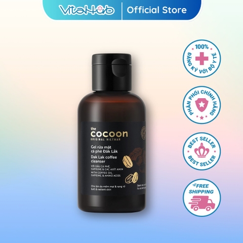 Gel rửa mặt cà phê Đắk Lắk Cocoon cho làn da tươi mới và rạng rỡ 140ml/310ml