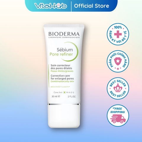 Kem se nhỏ lỗ chân lông Bioderma Sebium Pore Refiner 30ml
