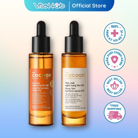 Tinh chất nghệ Hưng Yên Cocoon Turmeric Serum sáng da 30ml