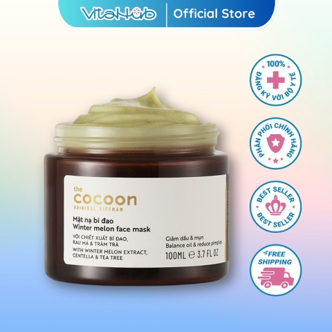 Mặt nạ chiết xuất bí đao cho da dầu mụn Cocoon 30ml/100ml
