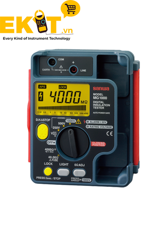 Đo điện trở cách điện (1kV- 4000MΩ) SANWA MG1000