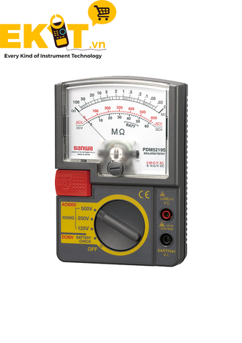 Đo điện trở cách điện (500V- 100MΩ) SANWA PDM5219S