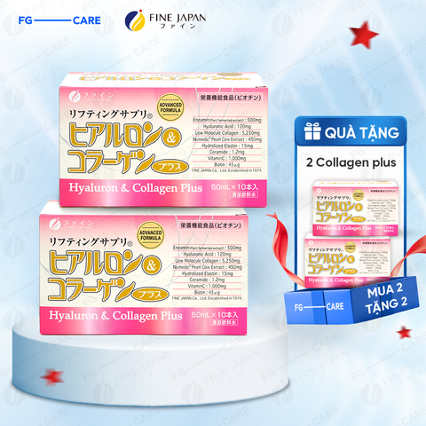 (Combo 2) Nước Uống Dưỡng Da Fine Japan Hyaluron & Collagen Plus