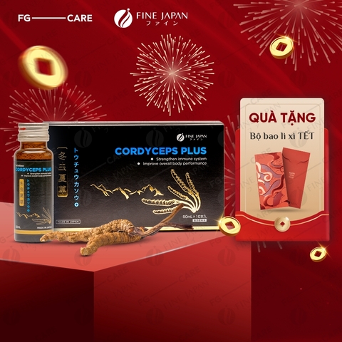Nước uống Đông trùng hạ thảo Fine Japan Cordyceps Plus 10 Chai x 50ml