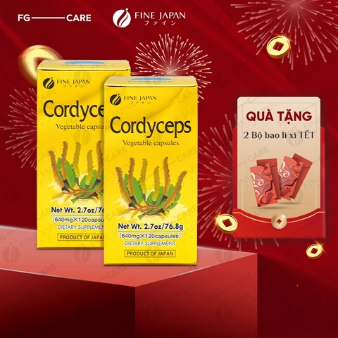 (Combo 2) Viên Uống Đông Trùng Hạ Thảo 120 Viên Fine Japan Cordyceps 120 viên