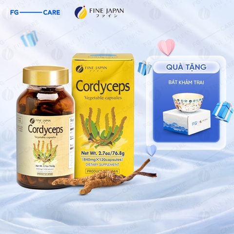 Viên uống Đông trùng hạ thảo Fine Japan Cordyceps 120 viên