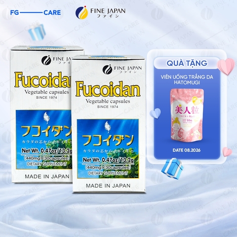 (Combo 2) Hộp Viên Uống Hỗ Trợ Phòng Ngừa Và Điều Trị Ung Thư Fine Japan Fucoidan 30 Viên