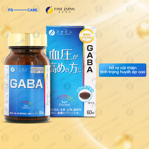 Viên uống hỗ trợ ổn định huyết áp Fine Japan FFC GABA 60 viên