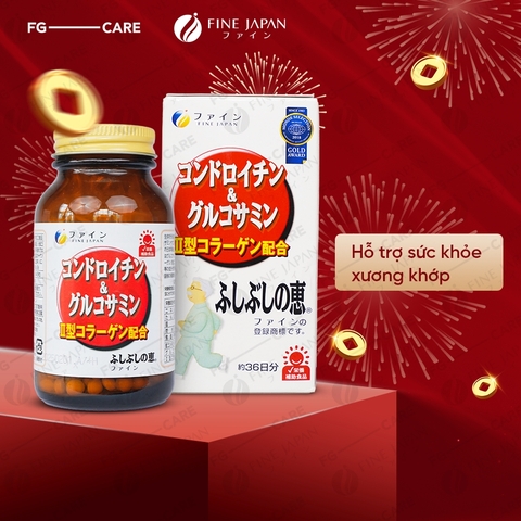 Viên uống hỗ trợ xương khớp Fine Japan Glucosamine & Chondroitine 545 viên