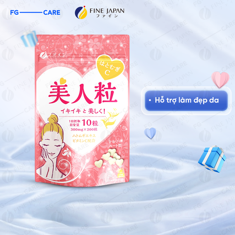 Viên uống trắng da Fine Japan Hatomugi & Vitamin C 200 viên