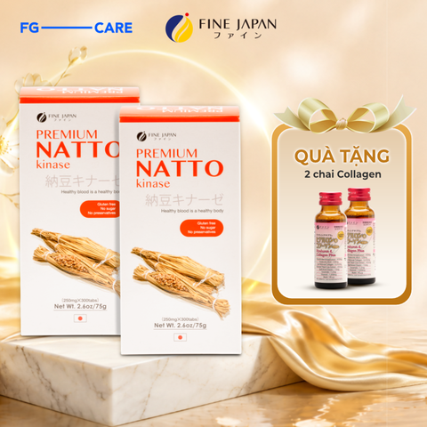 (Combo 2) Viên Uống Hỗ Trợ Phòng Ngừa Đột Quỵ Fine Japan Natto Kinase 300 Viên
