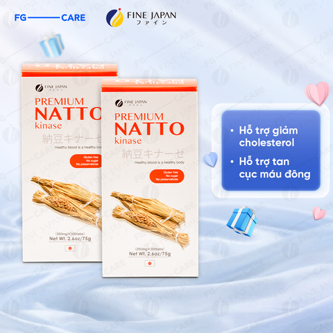 (Combo 2) Viên Uống Hỗ Trợ Phòng Ngừa Đột Quỵ Fine Japan Natto Kinase 300 Viên