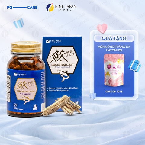 Viên uống hỗ trợ xương khớp Sụn vi cá mập Fine Japan Shark Cartilage Extract 520 viên