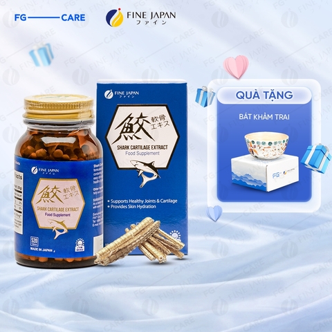 Viên uống hỗ trợ xương khớp Sụn vi cá mập Fine Japan Shark Cartilage Extract 520 viên