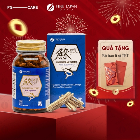 Viên uống hỗ trợ xương khớp Sụn vi cá mập Fine Japan Shark Cartilage Extract 520 viên
