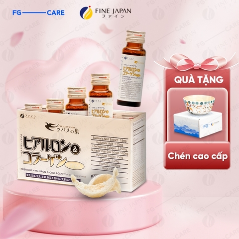 Nước uống Fine Japan Hyaluron & Collagen with Swallow's Nest 10 Chai x 50ml