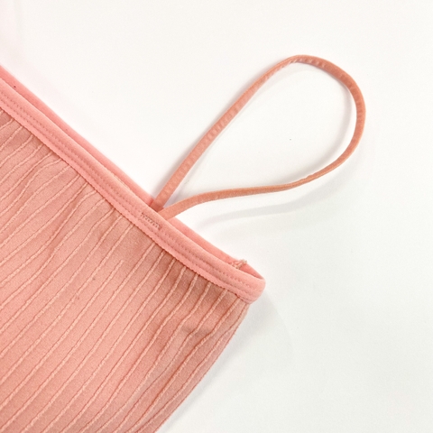 Áo dây kẻ sọc nối có mút (GG 48K)